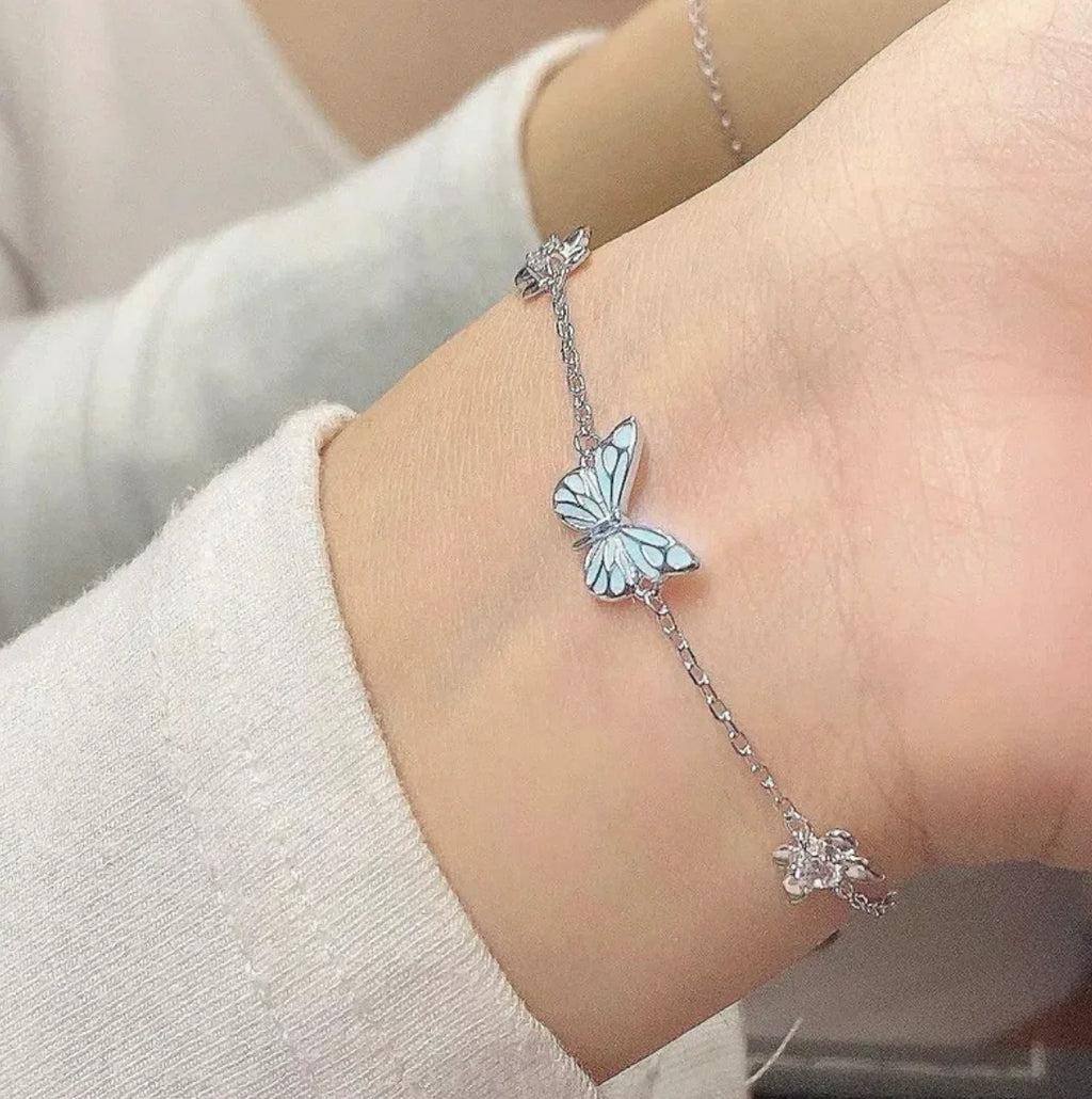 Glow-in-the-Dark Butterfly Jewelry Set