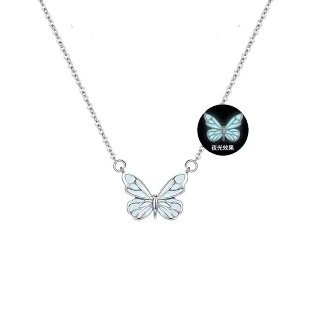 Glow-in-the-Dark Butterfly Jewelry Set
