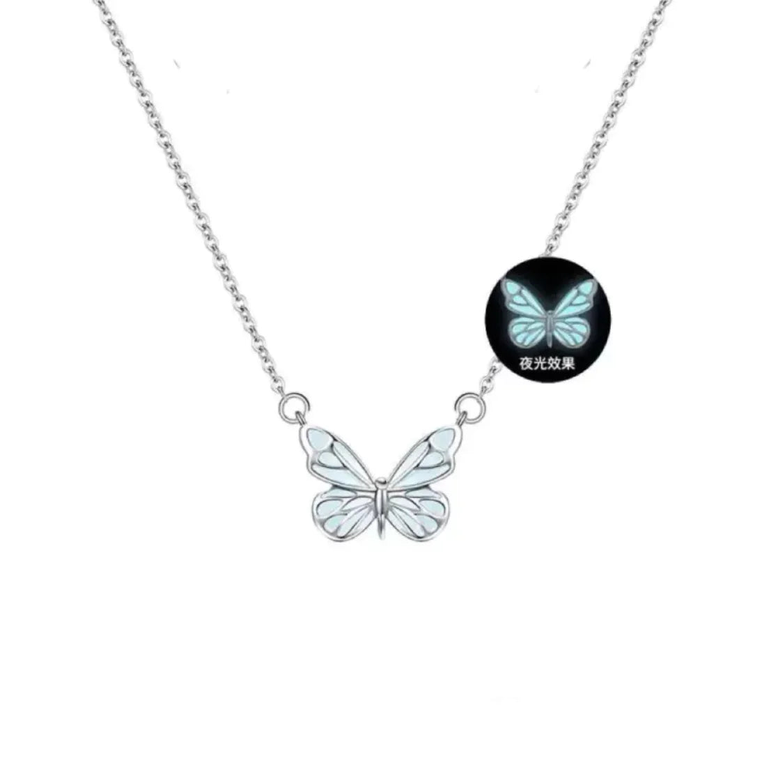 Glow-in-the-Dark Butterfly Jewelry Set